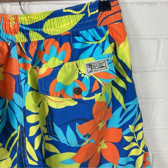 Polo Ralph Lauren Tropical Hawaiian Floral Print Men’s Swim Trunks Size S - Picture 8 of 8